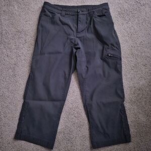 Eddie Bauer Capri Pants Women's Size 4 Gray With Side Zipper